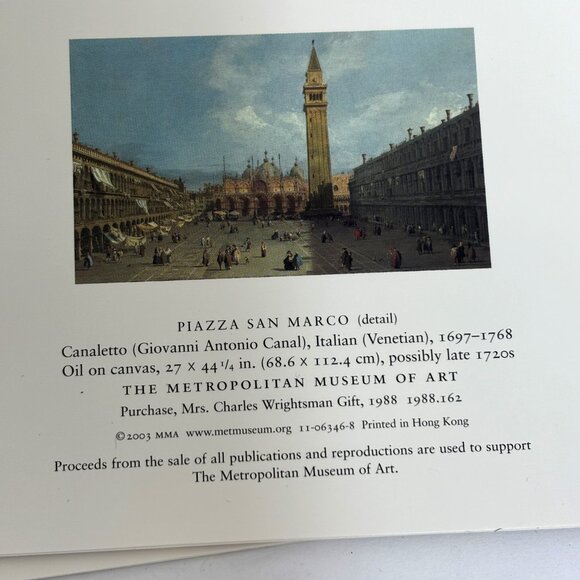 Metropolitan Museum of Art Scenes of Venice Correspondence Cards VTG - Picture 8 of 12